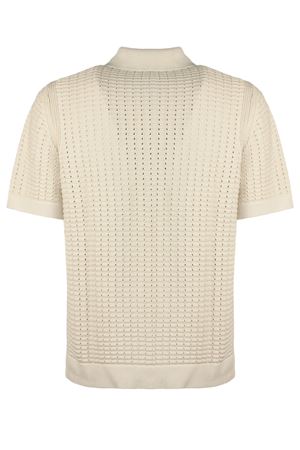 Beige cotton polo shirt PAOLO PECORA | A039F8001420